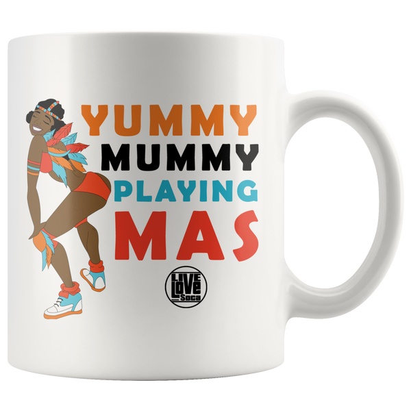 YUMMY MUMMY PLAYING MAS Mug (Designed By Live Love Soca) - Live Love Soca Clothing & Accessories