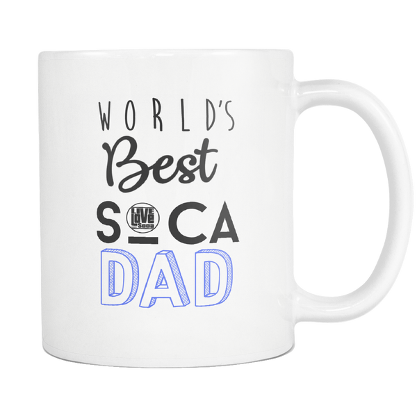 WORLDS BEST SOCA DAD MUG (Designed By Live love Soca) - Live Love Soca Clothing & Accessories