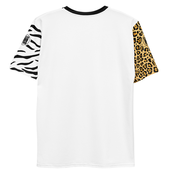 Endless Summer 22 - Wild Zebra Leopard Cross Mens T-shirt