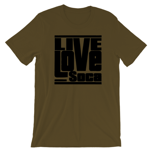 Black Khaki Army Mens T-Shirt  - Regular Fit - Live Love Soca Clothing & Accessories
