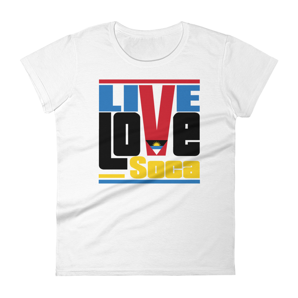 Antigua & Barbuda Islands Edition Womens T-Shirt - Live Love Soca Clothing & Accessories