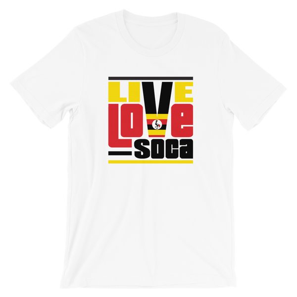 Uganda Africa Edition White Mens T-Shirt - Live Love Soca Clothing & Accessories