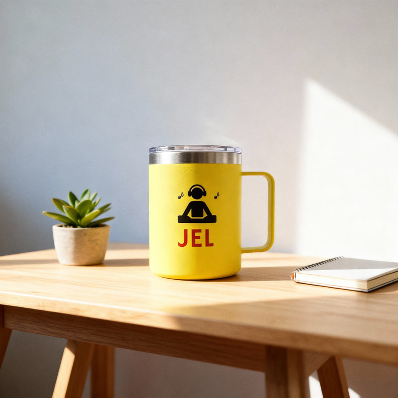 Insulated Stainless Steel Coffee Mug by DJ Jel