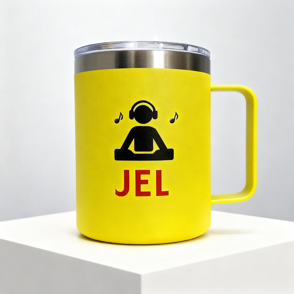 Insulated Stainless Steel Coffee Mug by DJ Jel