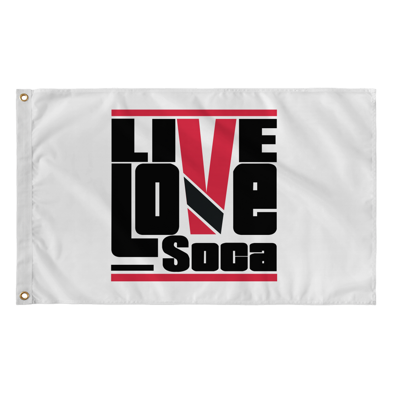 TRINIDAD & TOBAGO FLAG (WHITE) - Live Love Soca Clothing & Accessories