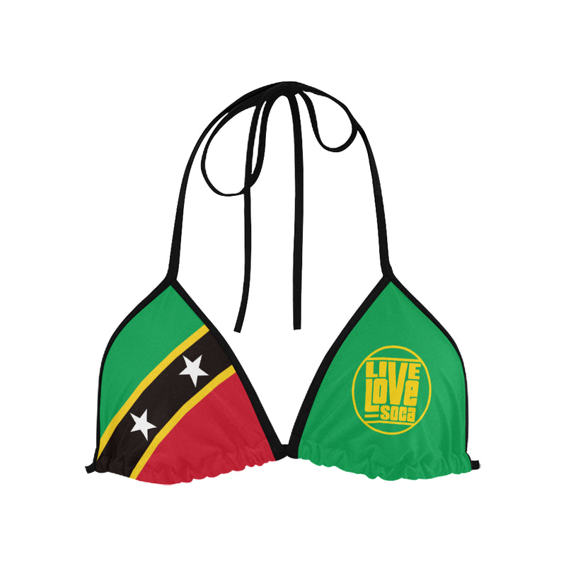Saint Kitts & Nevis Bikini Swimsuit (Top) - Live Love Soca Clothing & Accessories