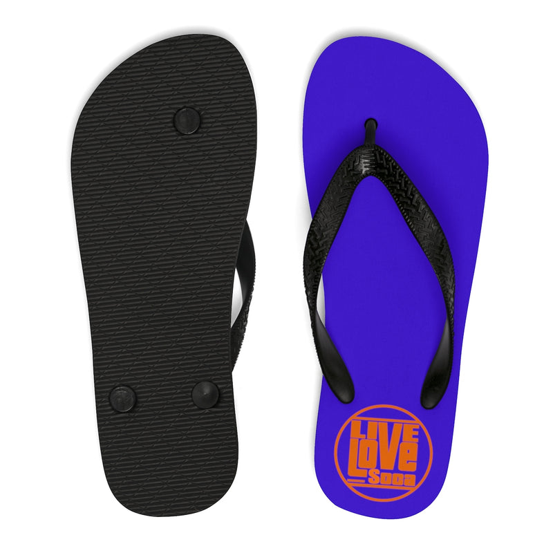 Purple Unisex Flip-Flops - Live Love Soca Clothing & Accessories