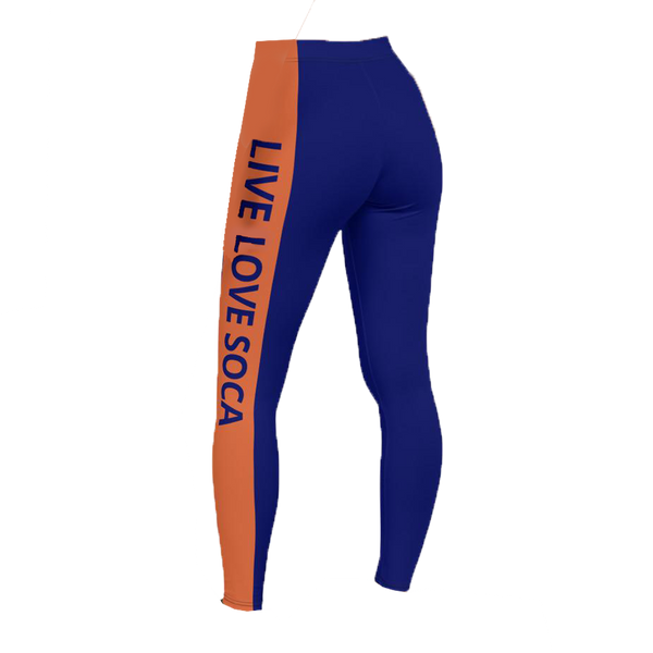 Energy Active Orange -Blue Leggings