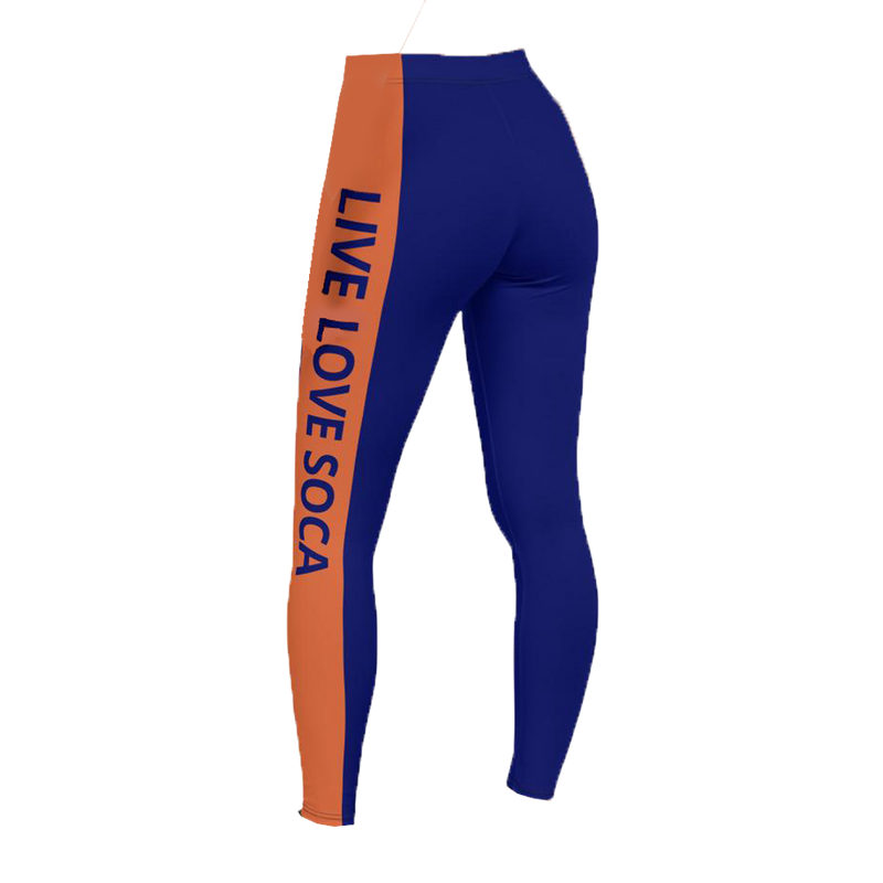 Energy Active Orange -Blue Leggings