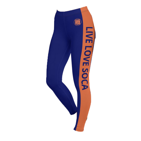 Energy Active Orange -Blue Leggings