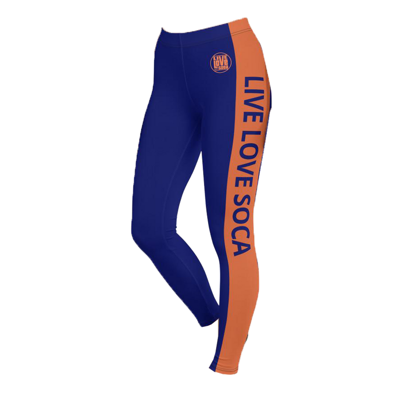 Energy Active Orange -Blue Leggings