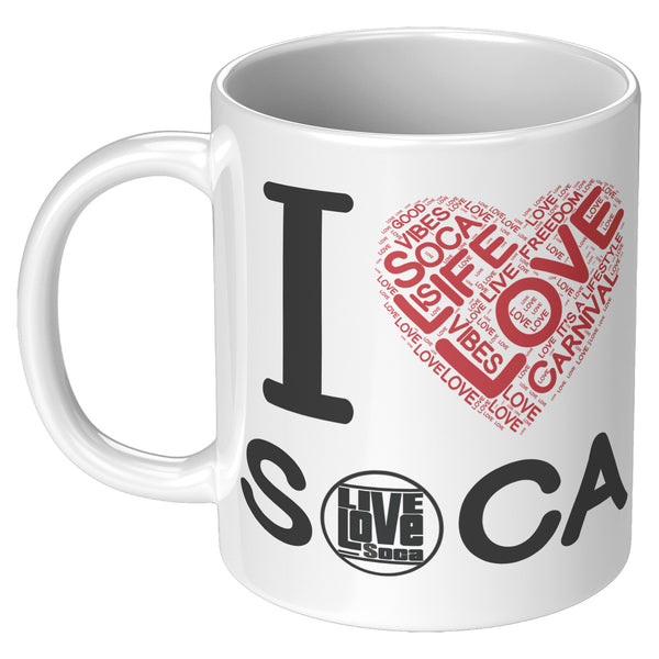 I LOVE SOCA MUG (Designed By Live Love Soca)