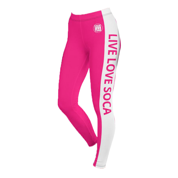 Energy Active Pink-White Leggings