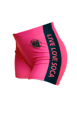 Neon Active Pink Shorts - Live Love Soca Clothing & Accessories