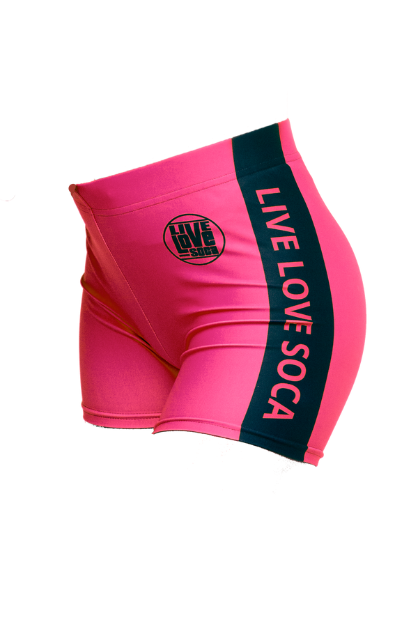 Neon Active Pink Shorts - Live Love Soca Clothing & Accessories