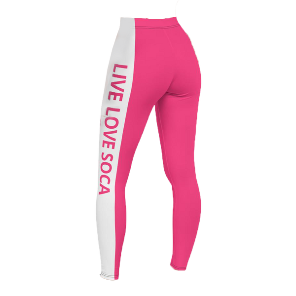 Energy Active Pink-White Leggings