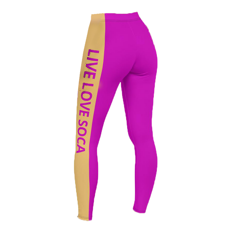 Energy Active Purple-Peach Leggings