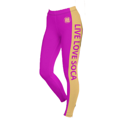 Energy Active Purple-Peach Leggings