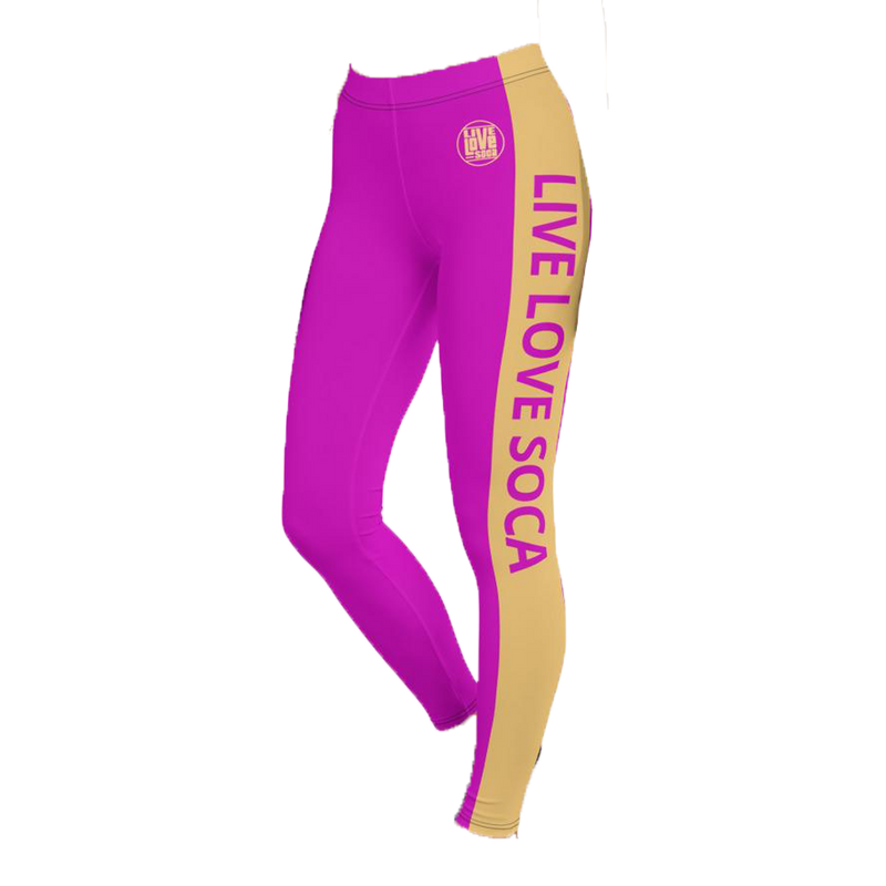 Energy Active Purple-Peach Leggings