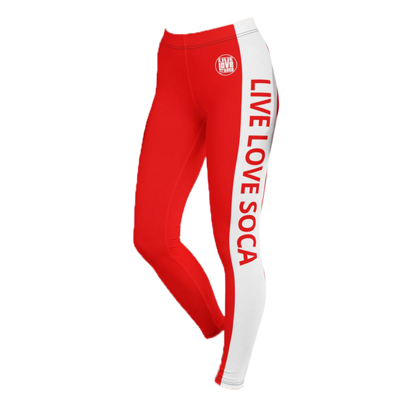 Energy Active Red-White Leggings