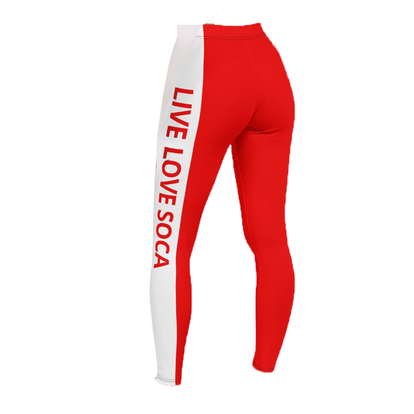 Energy Active Red-White Leggings