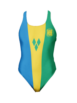 St. Vincent One-Piece Swimsuit - Live Love Soca Clothing & Accessories