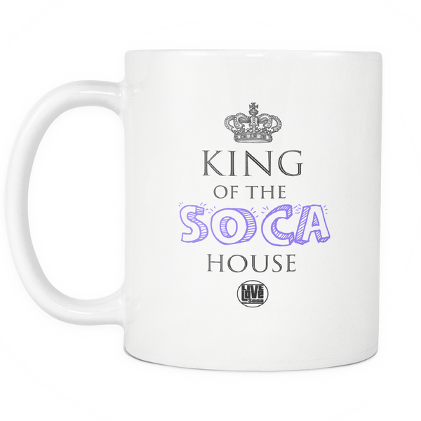 KING OF THE SOCA HOUSE MUG (Designed By Live Love Soca) - Live Love Soca Clothing & Accessories