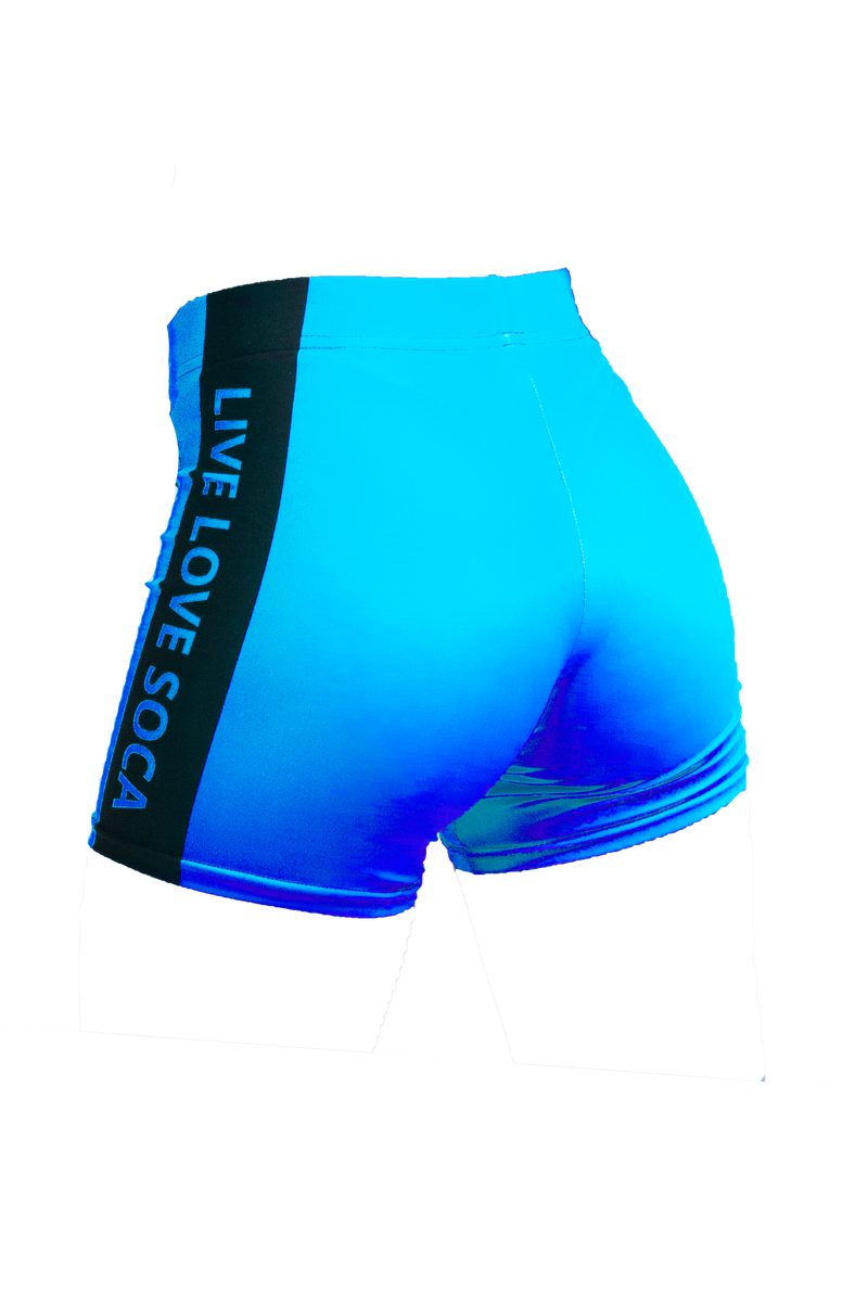 Neon Active Blue Shorts - Live Love Soca Clothing & Accessories