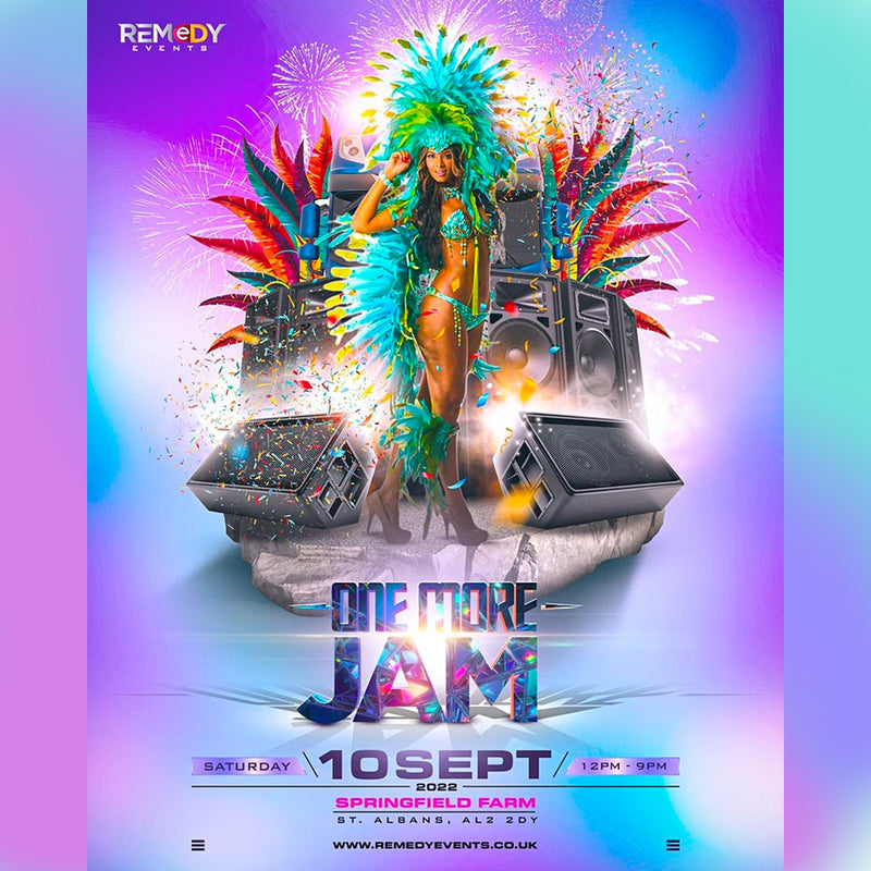 One More Jam Combo - White T-Shirt + 1x Standard OMJ Ticket