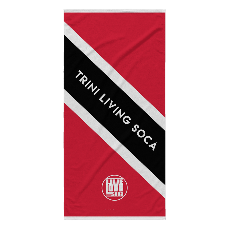Trini Living Soca Beach Towel - Live Love Soca Clothing & Accessories