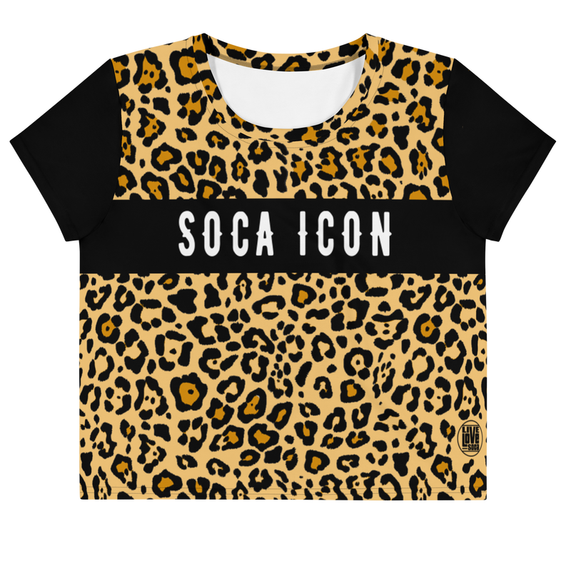 Endless Summer 22 - Soca Icon Leopard Classic Womens Crop Tee