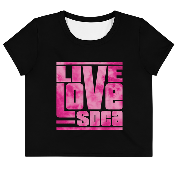 LLS Pink Tie Dye Crop Top