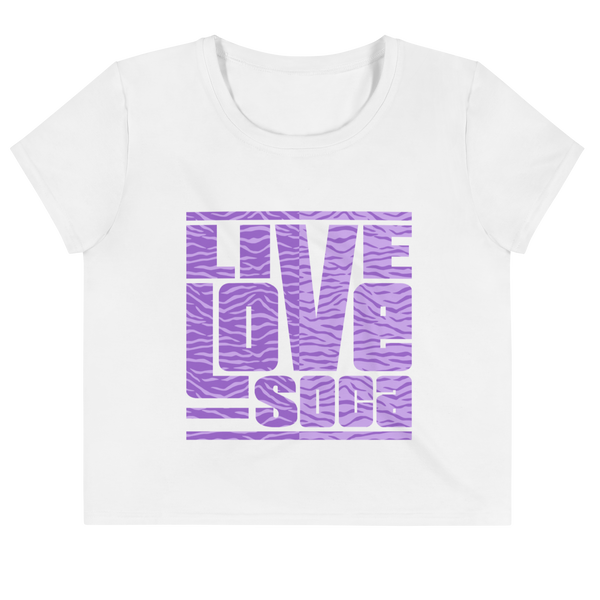 LLS Pastel Purple Tiger Crop Top