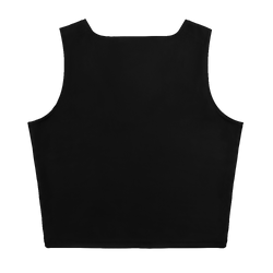 Martinique Islands Edition Black Crop Tank Top - Fitted