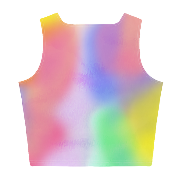 Endless Summer 21 J'ouv Tie Dye Yellow Passion Crop Tank Top