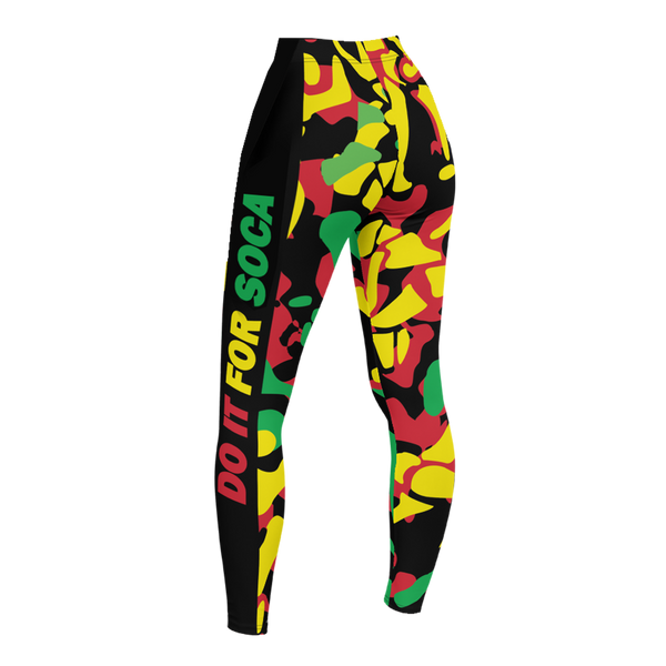 Endless Summer 21 Soca Camo Rasta Leggings