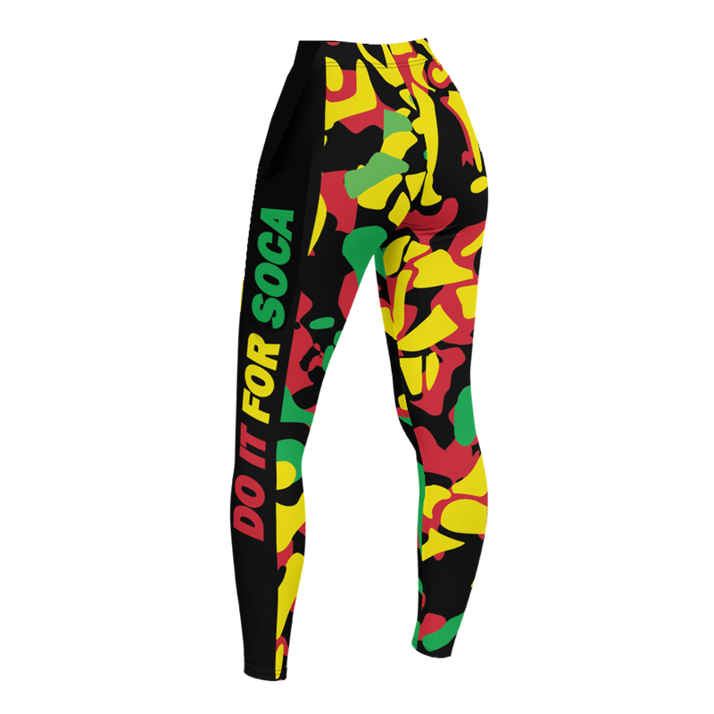 Endless Summer 21 Soca Camo Rasta Leggings