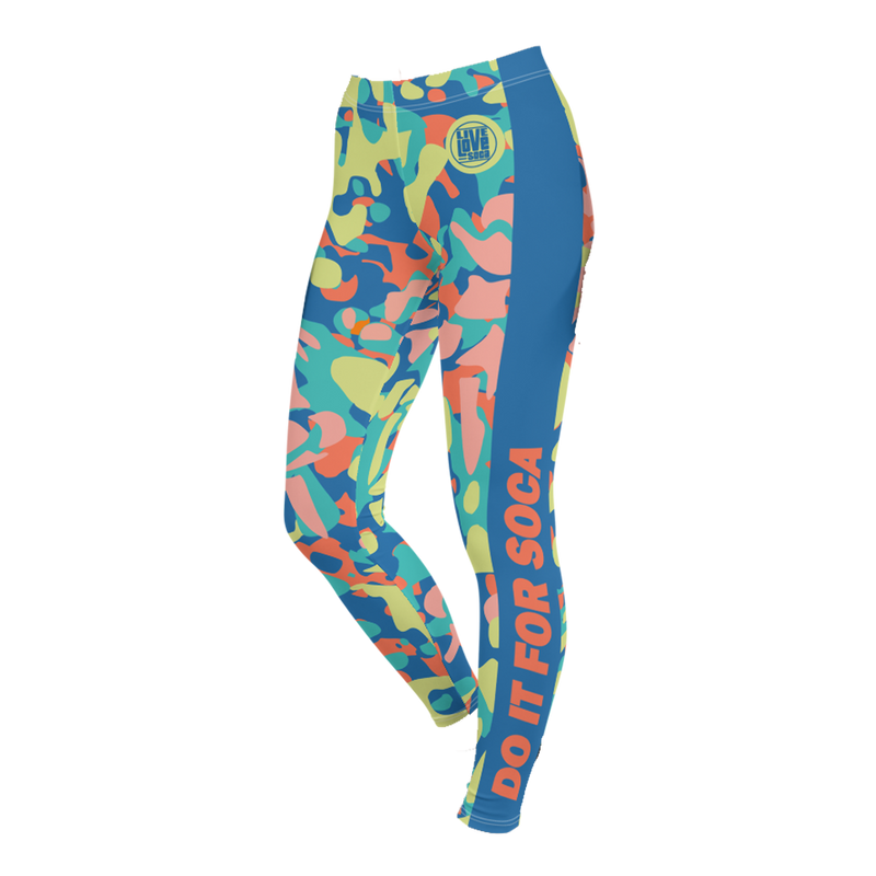 Endless Summer 21 Soca Camo Cotton Candy Leggings