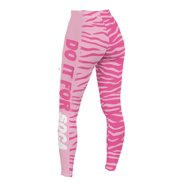 Endless Summer 22  - DIFS Soca Tiger Pink Womens Leggings