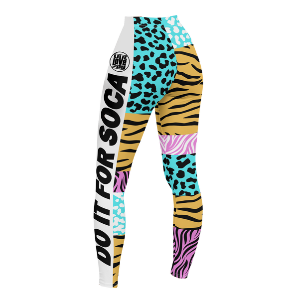 Endless Summer 22 - Soca Icon Wild Cat Tiger Leopard Cross Womens Leggings