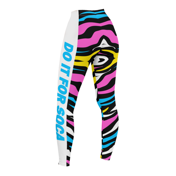 Endless Summer 22 - Tropical Zebra Womens Leggings