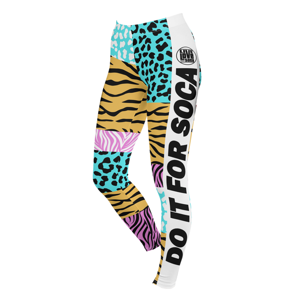 Endless Summer 22 - Soca Icon Wild Cat Tiger Leopard Cross Womens Leggings