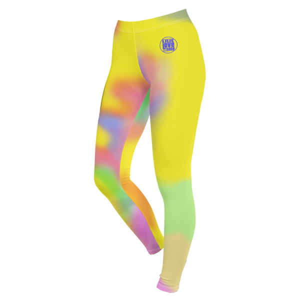 Endless Summer 21 J'ouv Tie Dye Yellow Passion Leggings