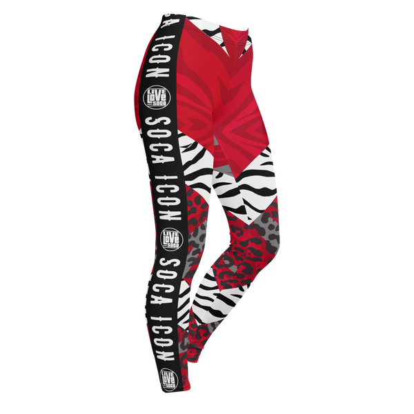 Endlesss Summer 22 - Soca Icon Cat Zebra Cross Womens Leggings