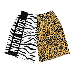 Endless Summer 22 - Wild Zebra Leopard Cross Mens Shorts
