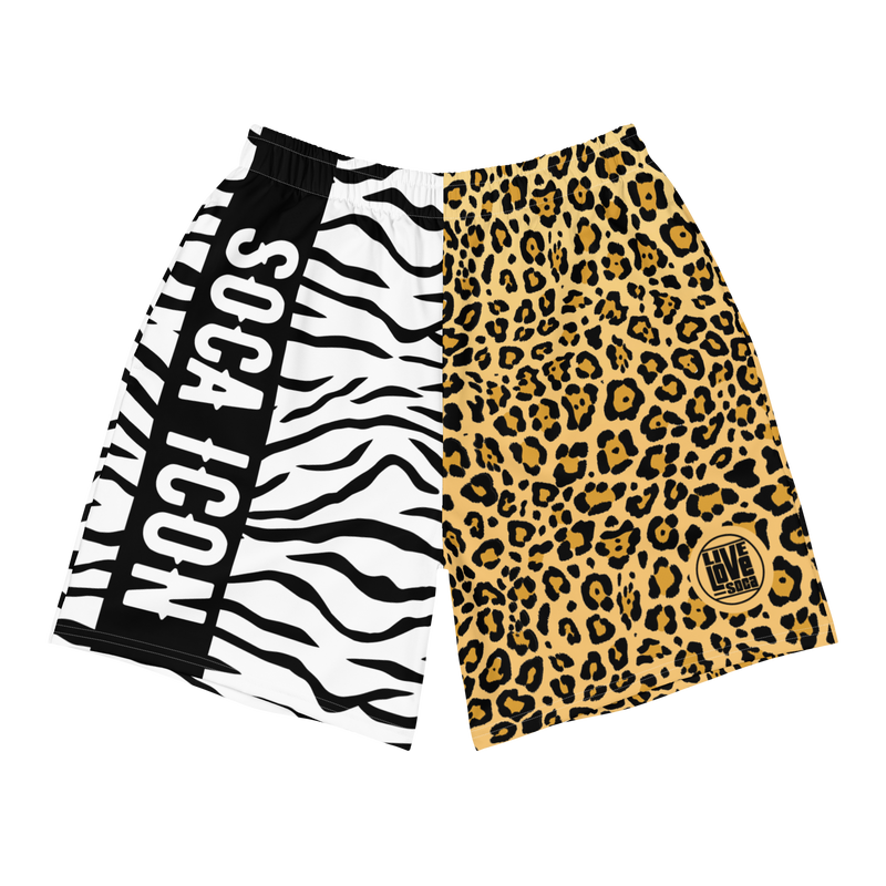 Endless Summer 22 - Wild Zebra Leopard Cross Mens Shorts