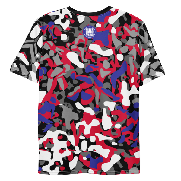 Endless Summer 21 Soca Icon Soca Camo Mens Blue-Red T-shirt