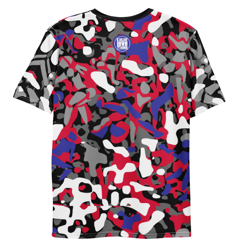 Endless Summer 21 Soca Icon Soca Camo Mens Blue-Red T-shirt