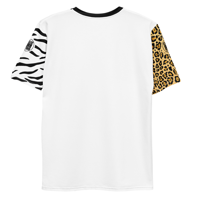 Endless Summer 22 - Wild Zebra Leopard Cross Mens T-shirt