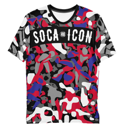 Endless Summer 21 Soca Icon Soca Camo Mens Blue-Red T-shirt